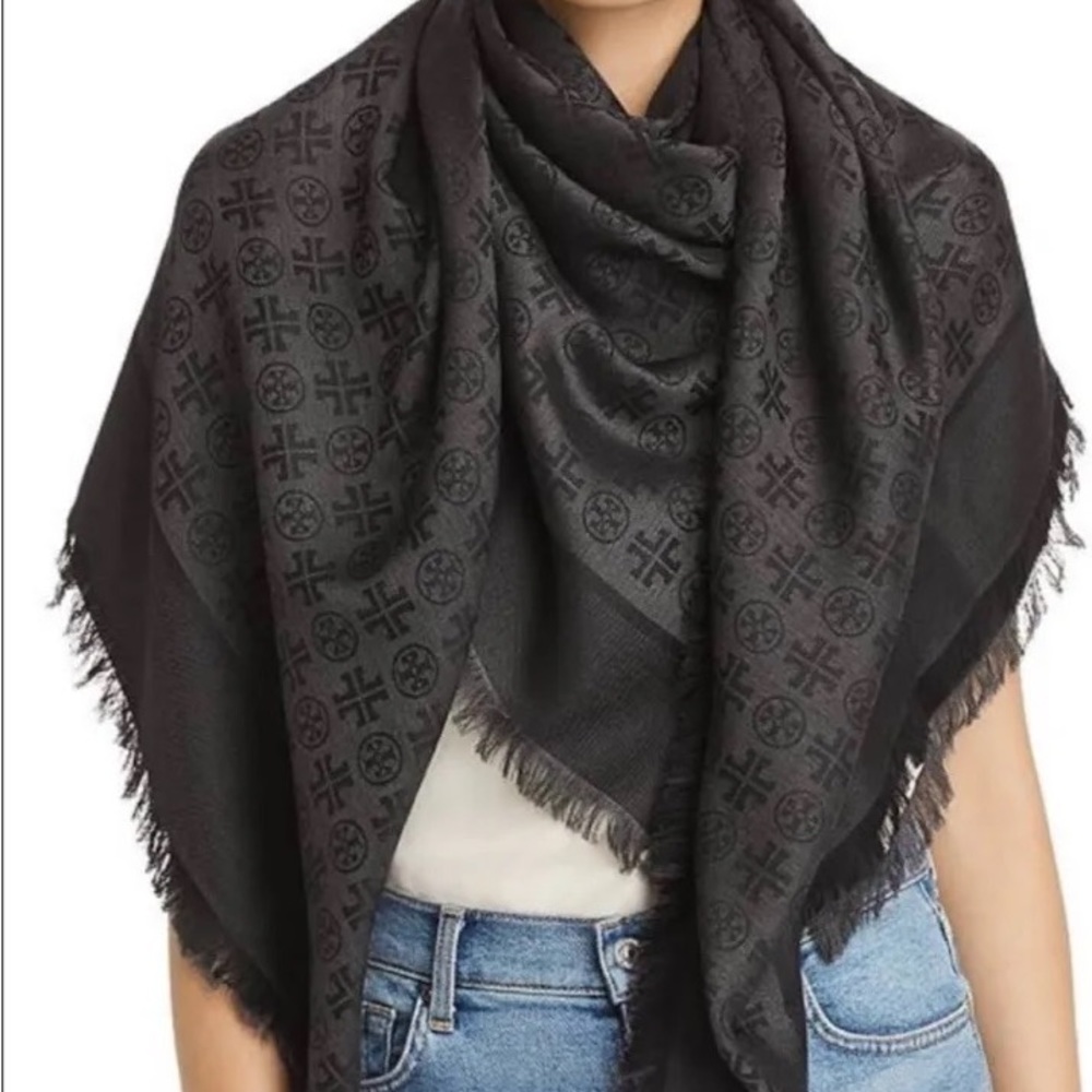 Tory Burch Monogram Scarf